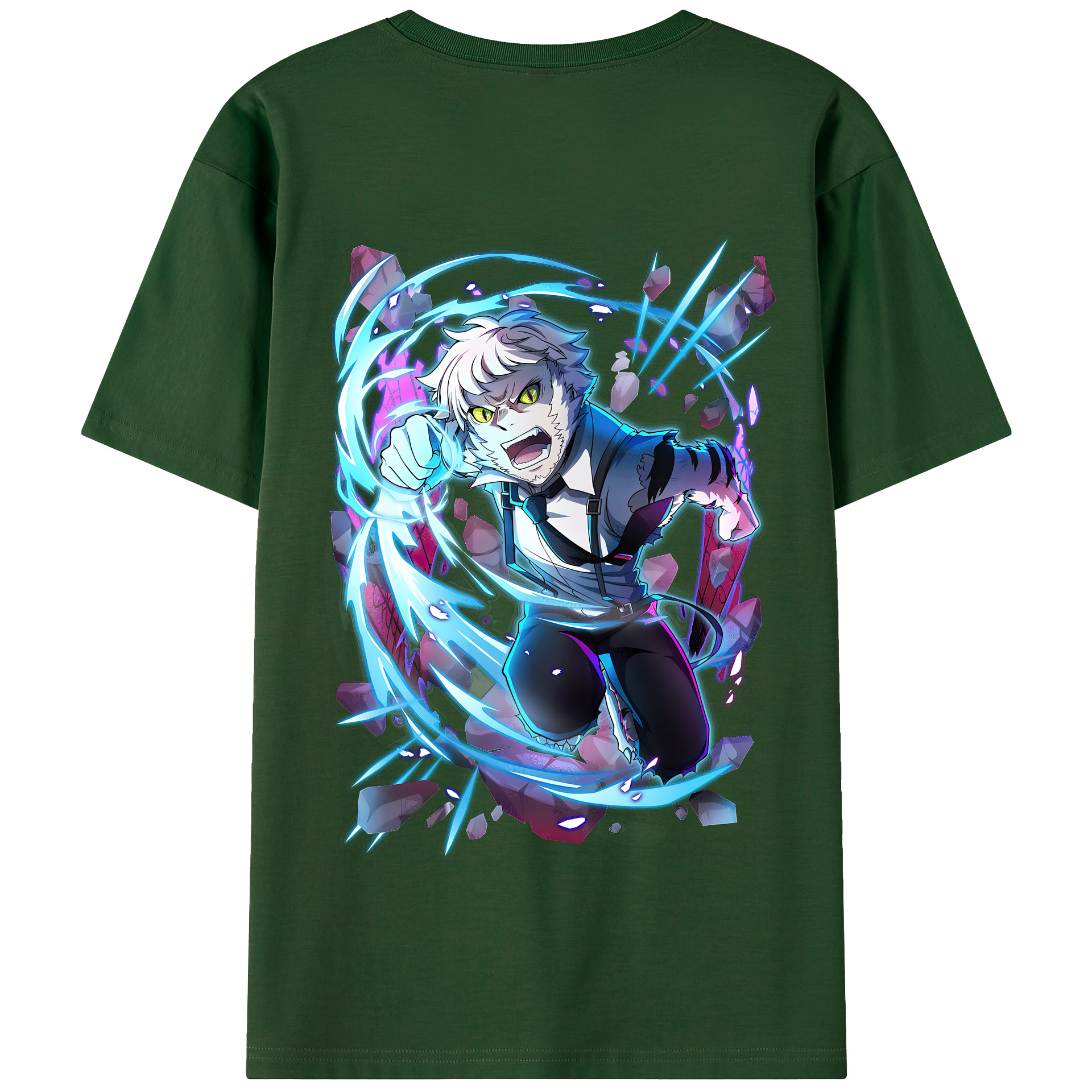 （画像用） 文豪ストレイドッグス Bungo Stray Dogs 綿100％半袖Tシャツ（背面プリント）